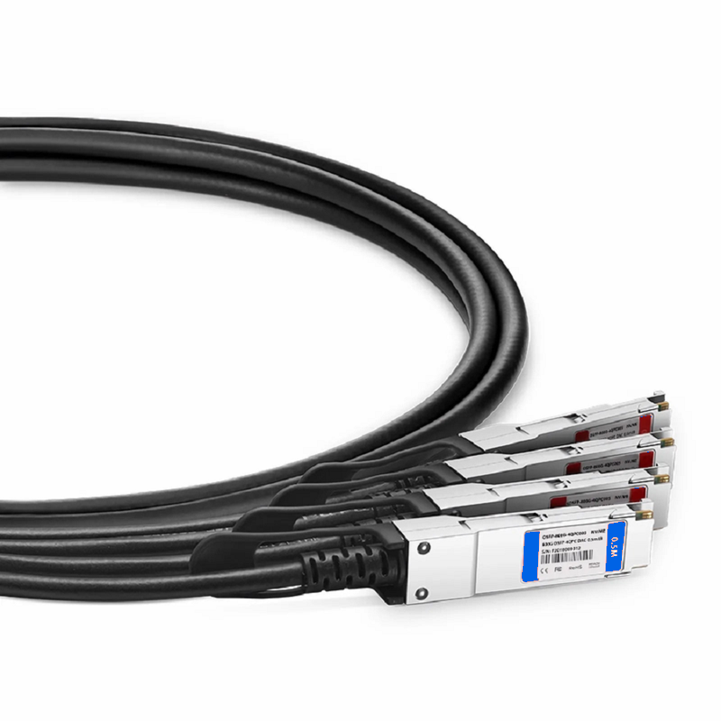 SFPS 1.5m (5ft) NVIDIA/Mellanox MCP7Y10-N01A Compatible 800G OSFP 8 x 100G PAM4 Finned Top to 2 x 400G QSFP112 4 x 100G PAM4 InfiniBand NDR Passive Direct Attach Copper Breakout Cable for Quantum-2 Switches and ConnectX-7 HCA