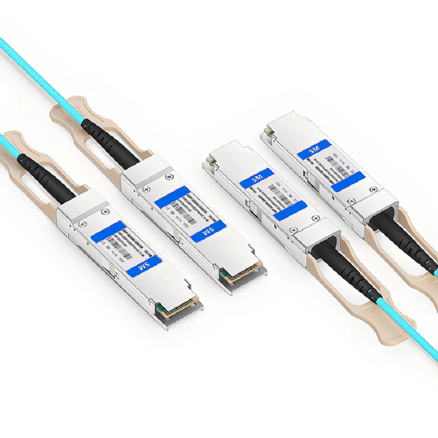 SFPS 5m (16ft) NVIDIA/Mellanox MFS1S90-H003E Compatible 2 x 200G QSFP56 4 x 50G PAM4 to 2 x 200G QSFP56 4 x 50G PAM4 InfiniBand HDR Active Optical Breakout Cable for Quantum Switches