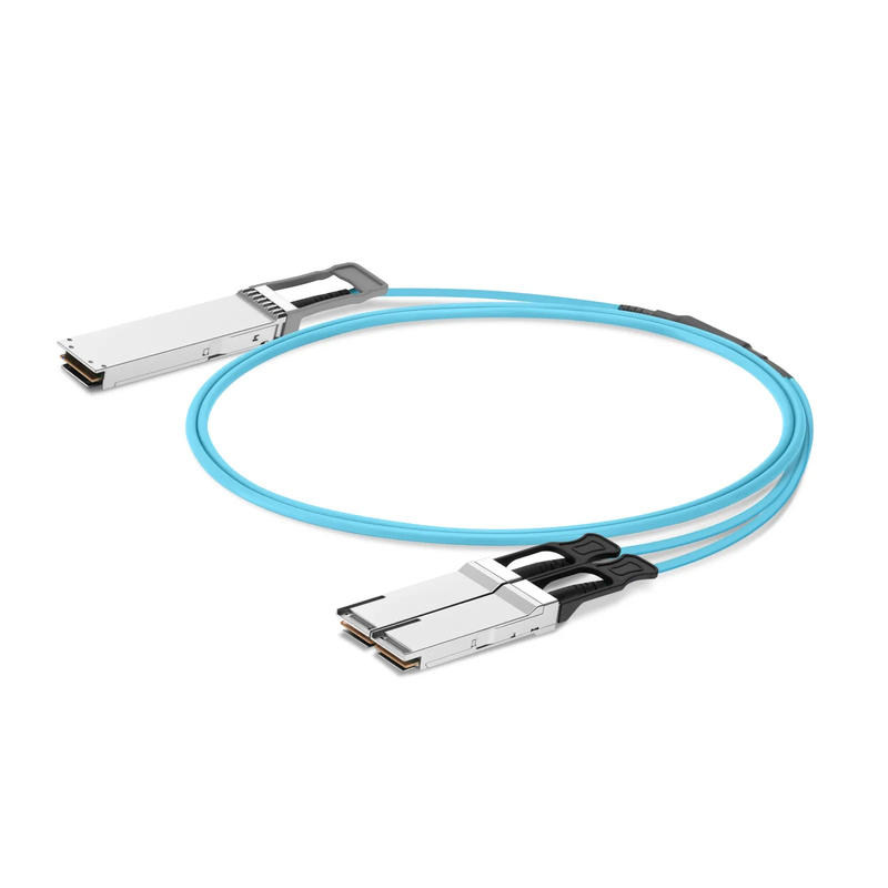 SFPS 3m (10ft) NVIDIA/Mellanox MFA7U10-H003-FLT Compatible 400G OSFP 8 x 50G PAM4 Flat Top to 2 x 200G QSFP56 4 x 50G PAM4 InfiniBand HDR Active Optical Breakout Cable for Quantum Switches and ConnectX-7 HCA