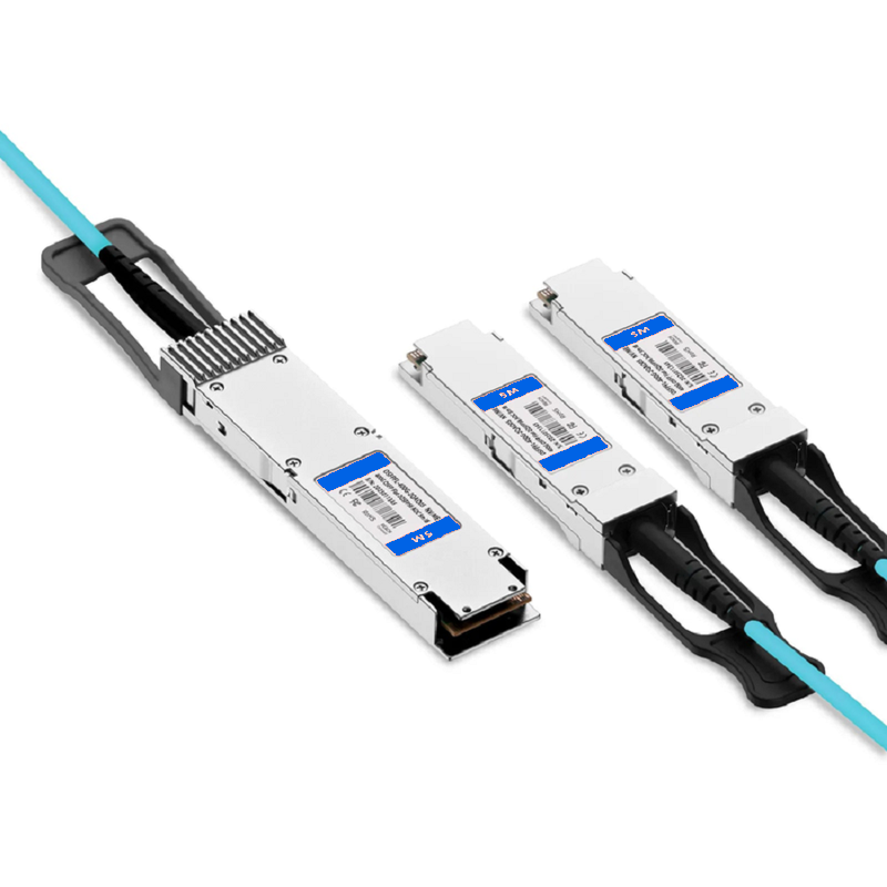 SFPS 3m (10ft) NVIDIA/Mellanox MFA7U10-H003-FLT Compatible 400G OSFP 8 x 50G PAM4 Flat Top to 2 x 200G QSFP56 4 x 50G PAM4 InfiniBand HDR Active Optical Breakout Cable for Quantum Switches and ConnectX-7 HCA