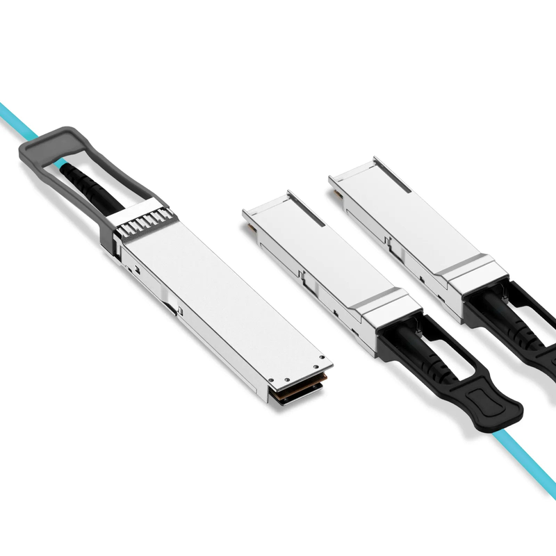 SFPS 3m (10ft) NVIDIA/Mellanox MFA7U10-H003-FLT Compatible 400G OSFP 8 x 50G PAM4 Flat Top to 2 x 200G QSFP56 4 x 50G PAM4 InfiniBand HDR Active Optical Breakout Cable for Quantum Switches and ConnectX-7 HCA