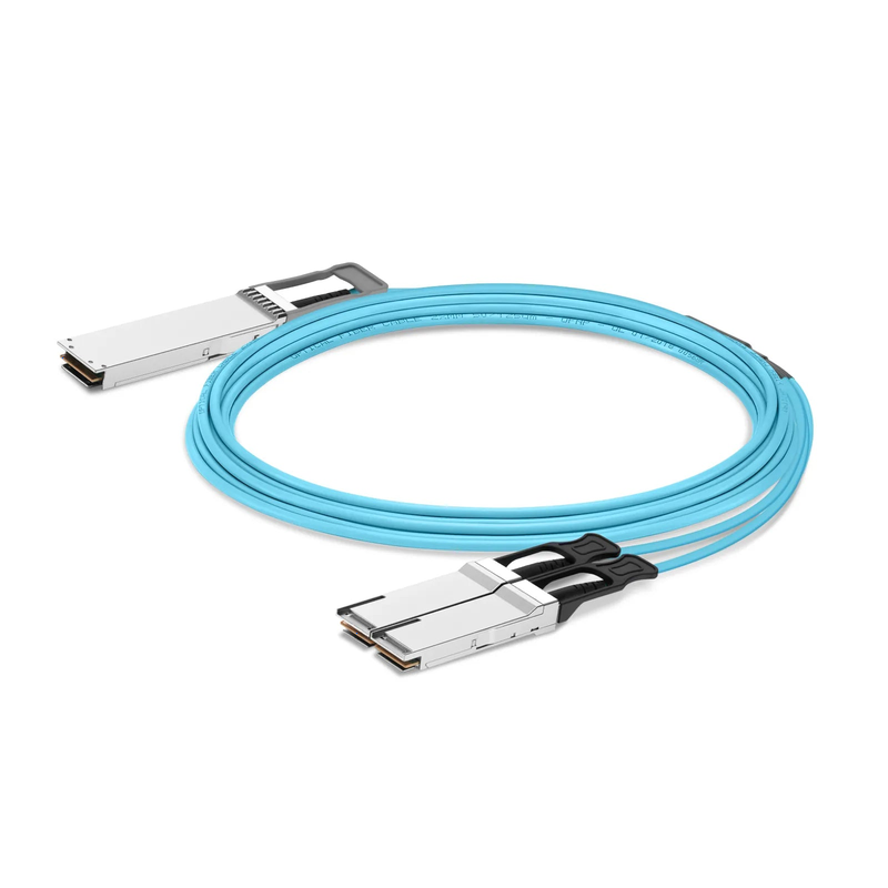 SFPS 30m (98ft) NVIDIA/Mellanox MFA7U10-H030-FLT Compatible 400G OSFP 8 x 50G PAM4 Flat Top to 2 x 200G QSFP56 4 x 50G PAM4 InfiniBand HDR Active Optical Breakout Cable for Quantum Switches and ConnectX-7 HCA