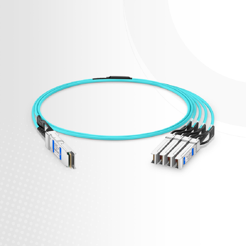 SFPS 10m (33ft) NVIDIA/Mellanox MFA7U10-H010-FLT Compatible 400G OSFP 8 x 50G PAM4 Flat Top to 2 x 200G QSFP56 4 x 50G PAM4 InfiniBand HDR Active Optical Breakout Cable for Quantum Switches and ConnectX-7 HCA