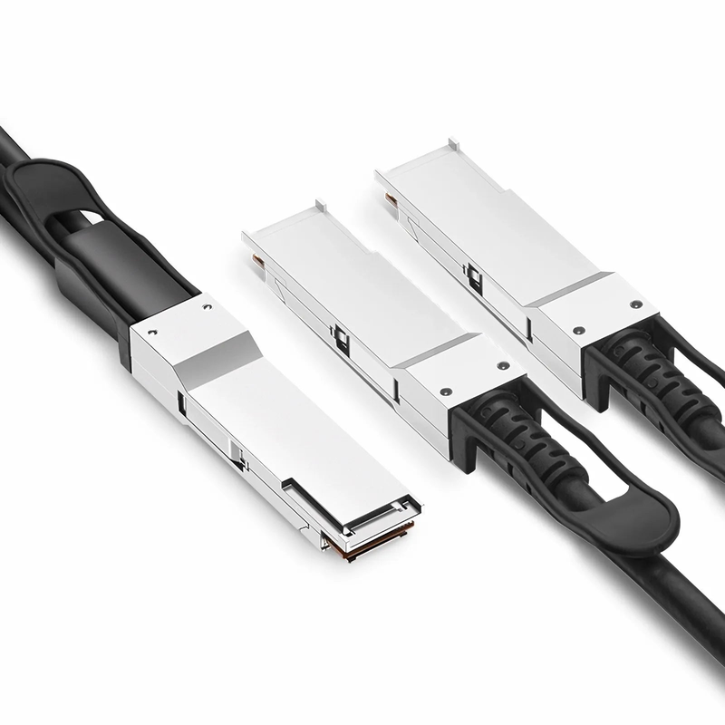 SFPS 0.5m (2ft) NVIDIA/Mellanox MCP7H50-H00AR30 Compatible 200G QSFP56 4 x 50G PAM4 to 2 x 100G QSFP56 2 x 50G PAM4 InfiniBand HDR Passive Direct Attach Copper Breakout Cable for Quantum Switches and ConnectX-6 HCA