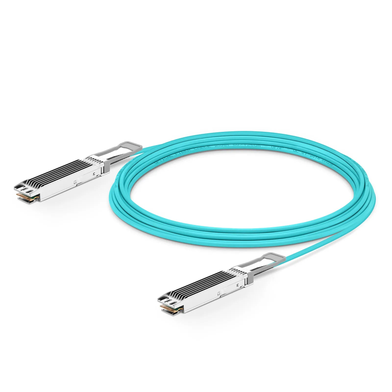 SFPS 50m (164ft) NVIDIA/Mellanox Compatible 800G OSFP 8 x 100G PAM4 Finned Top InfiniBand NDR Active Optical Cable for Quantum-2 Switches