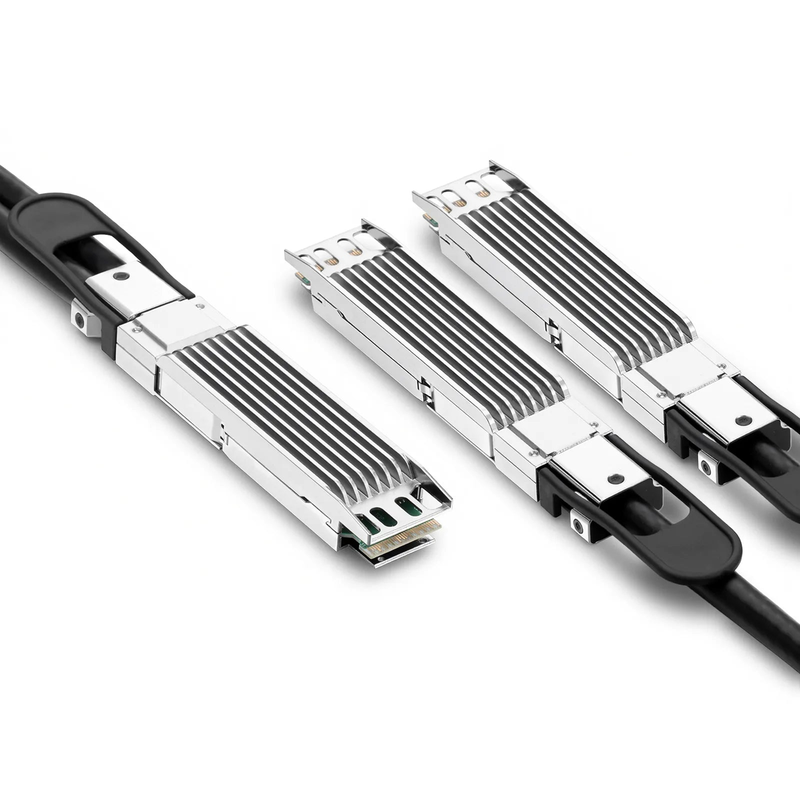 SFPS 3m (10ft) NVIDIA/Mellanox MCP7Y00-N003 Compatible 800G OSFP 8 x 100G PAM4 Finned Top to 2 x 400G OSFP 4 x 100G PAM4 Finned Top InfiniBand NDR Passive Direct Attach Copper Breakout Cable for Quantum-2 Switches