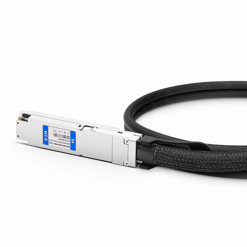 SFPS 0.5m (2ft) NVIDIA/Mellanox Compatible 800G OSFP 8 x 100G PAM4 Finned Top to 2 x 400G OSFP 4 x 100G PAM4 Flat Top InfiniBand NDR Passive Direct Attach Copper Breakout Cable for Quantum-2 Switches and ConnectX-7 HCA