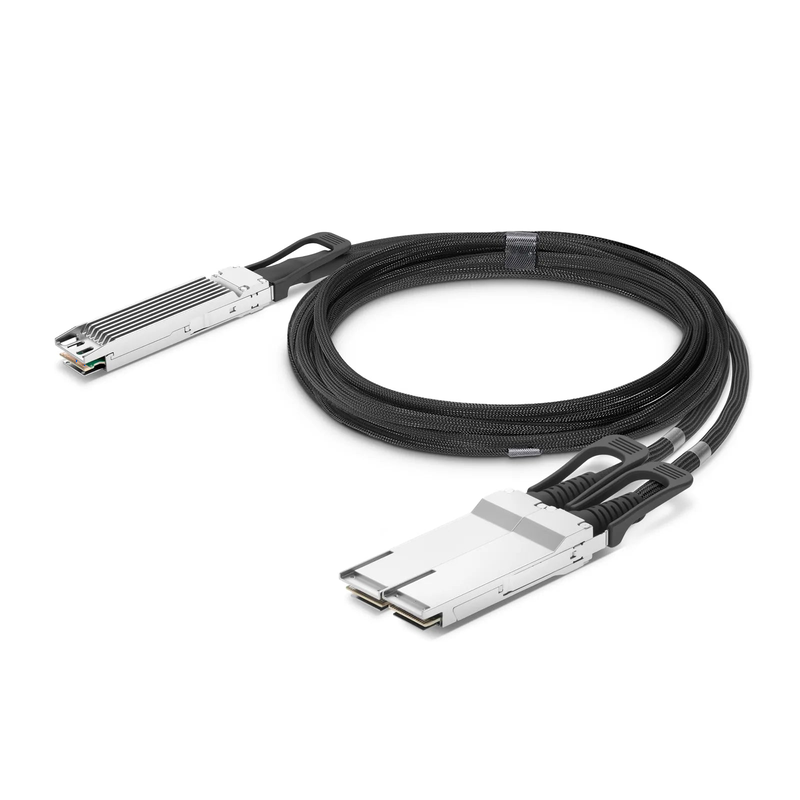 SFPS 1m (3ft) NVIDIA/Mellanox MCA7J65-N001 Compatible 800G Twin-port OSFP 8 x 100G PAM4 Finned Top to 2 x 400G QSFP112 4 x 100G PAM4 InfiniBand NDR Active Direct Attach Copper Breakout Cable for Quantum-2 Switches and ConnectX-7 HCA