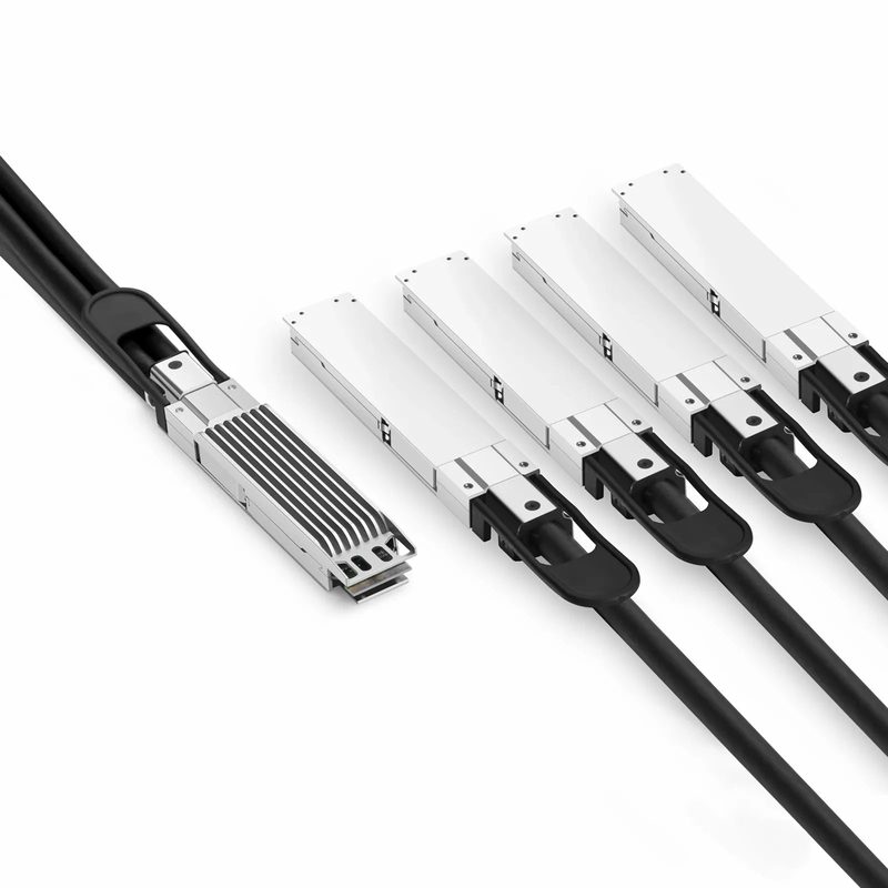 SFPS 2m (7ft) NVIDIA/Mellanox MCP7Y50-N002 Compatible 800G OSFP 8 x 100G PAM4 Finned Top to 4 x 200G OSFP 2 x 100G PAM4 Flat Top InfiniBand NDR Passive Direct Attach Copper Breakout Cable for Quantum-2 Switches and ConnectX-7 HCA