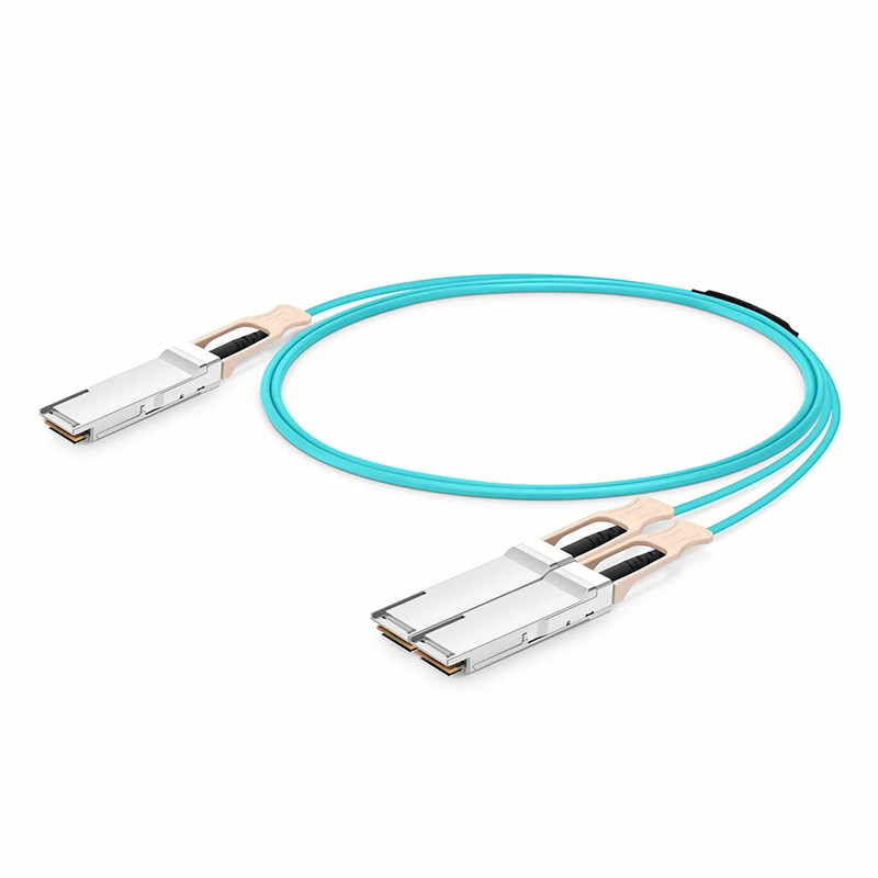 SFPS 1m (3ft) NVIDIA/Mellanox MFS1S50-H001V Compatible 200G QSFP56 4 x 50G PAM4 to 2 x 100G QSFP56 2 x 50G PAM4 InfiniBand HDR Active Optical Breakout Cable for Quantum Switches and ConnectX-6 HCA