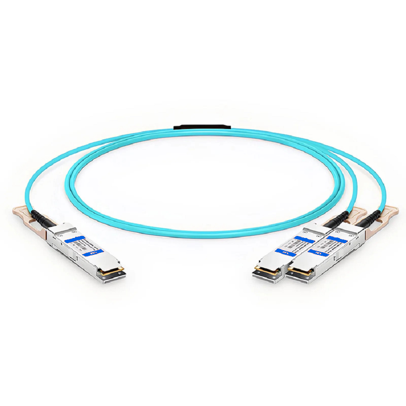 SFPS 30m (98ft) NVIDIA/Mellanox MFS1S50-H030V Compatible 200G QSFP56 4 x 50G PAM4 to 2 x 100G QSFP56 2 x 50G PAM4 InfiniBand HDR Active Optical Breakout Cable for Quantum Switches and ConnectX-6 HCA