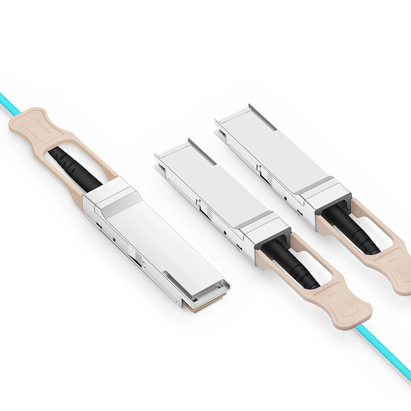 SFPS 30m (98ft) NVIDIA/Mellanox MFS1S50-H030V Compatible 200G QSFP56 4 x 50G PAM4 to 2 x 100G QSFP56 2 x 50G PAM4 InfiniBand HDR Active Optical Breakout Cable for Quantum Switches and ConnectX-6 HCA