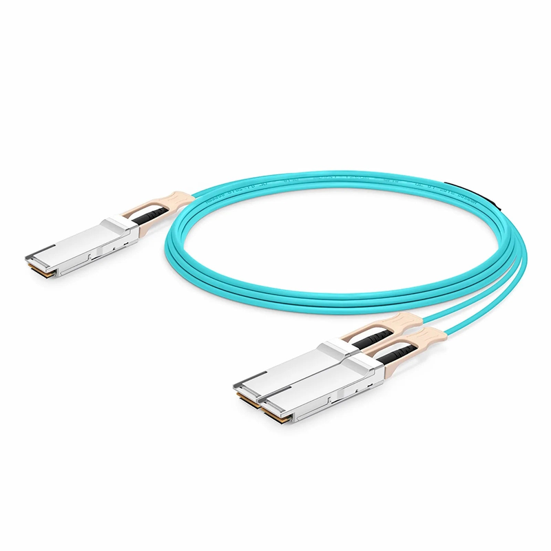 SFPS 15m (49ft) NVIDIA/Mellanox MFS1S50-H015V Compatible 200G QSFP56 4 x 50G PAM4 to 2 x 100G QSFP56 2 x 50G PAM4 InfiniBand HDR Active Optical Breakout Cable for Quantum Switches and ConnectX-6 HCA