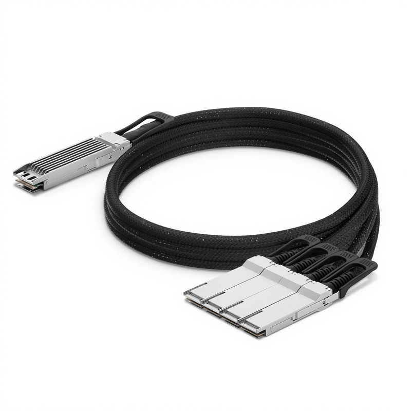 SFPS 2m (7ft) NVIDIA/Mellanox MCA7J75-N002 Compatible 800G Twin-port OSFP 8 x 100G PAM4 Finned Top to 4 x 200G QSFP112 2 x 100G PAM4 InfiniBand NDR Active Direct Attach Copper Breakout Cable for Quantum-2 Switches and ConnectX-7 HCA