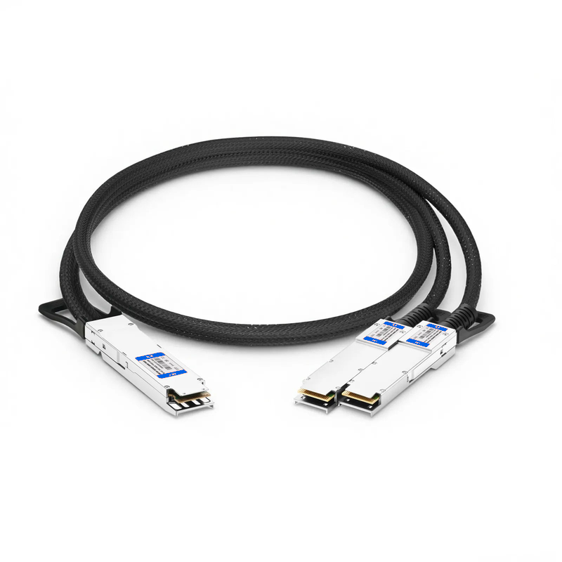 SFPS 5m (16ft) NVIDIA/Mellanox Compatible 800G Twin-port OSFP 8 x 100G PAM4 Finned Top to 2 x 400G QSFP112 4 x 100G PAM4 InfiniBand NDR Active Electrical Breakout Cable for Quantum-2 Switches and ConnectX-7 HCA
