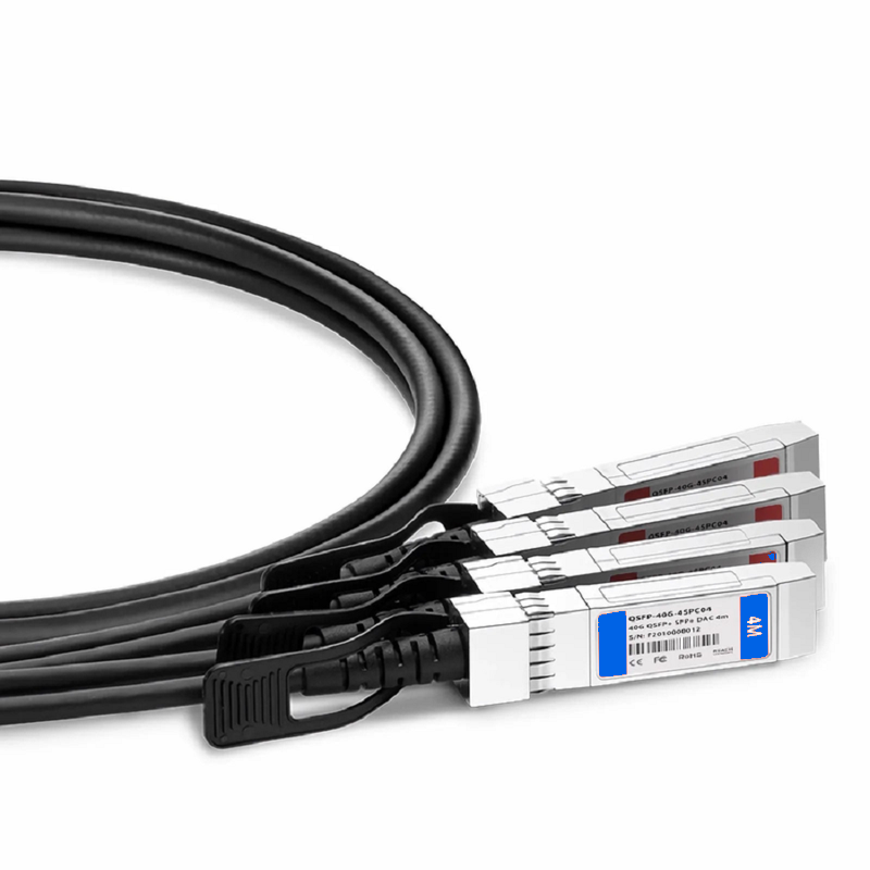SFPS 2m (7ft) Juniper Networks Compatible 400G QSFP-DD 8 x 50G PAM4 to 4 x 100G QSFP56 2 x 50G PAM4 Passive Direct Attach Copper Breakout Cable
