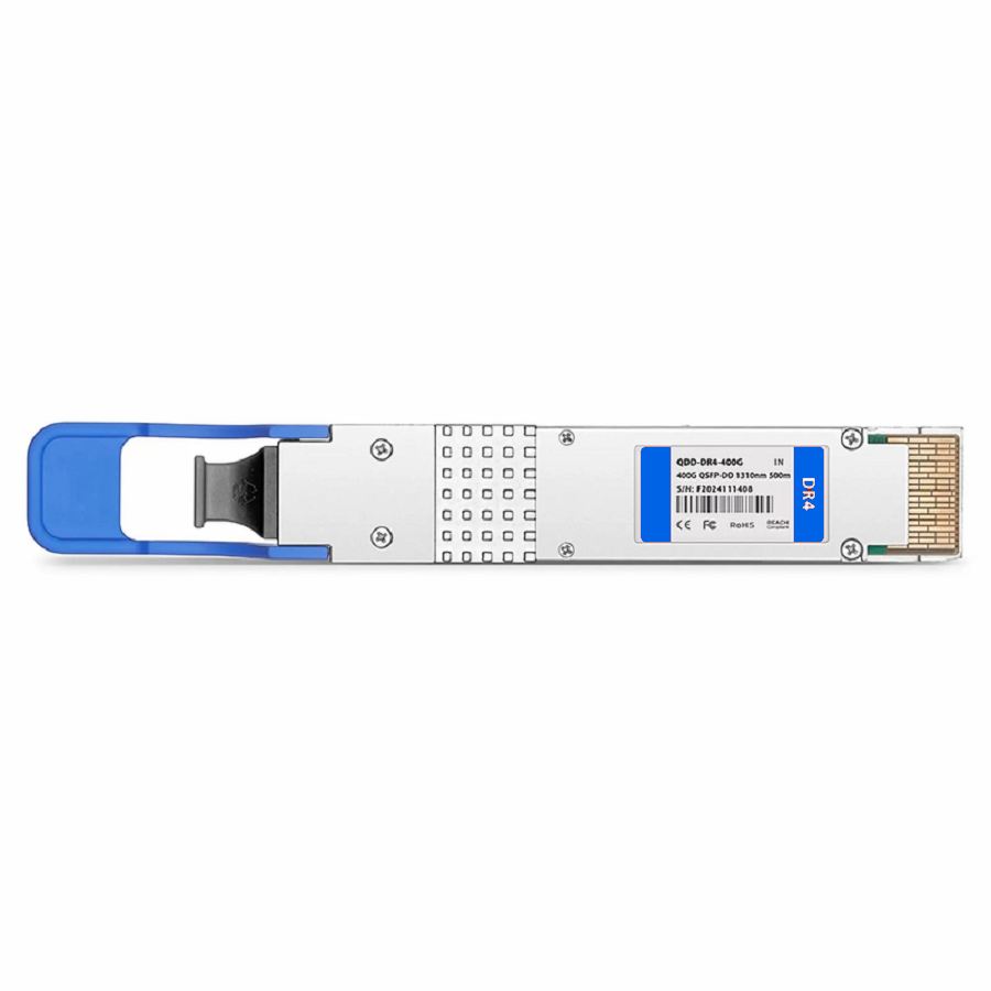 SFPS Intel Compatible 400GBASE-DR4 QSFP-DD 8 x 50G PAM4 1310nm 500m DOM MPO-12/APC SMF Optical Transceiver Module, Breakout to 4 x 100G-DR