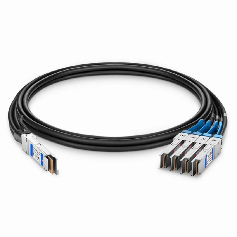 SFPS 3m (10ft) Cisco Compatible 400G QSFP-DD 8 x 50G PAM4 to 4 x 100G QSFP56 2 x 50G PAM4 Active Direct Attach Copper Breakout Cable
