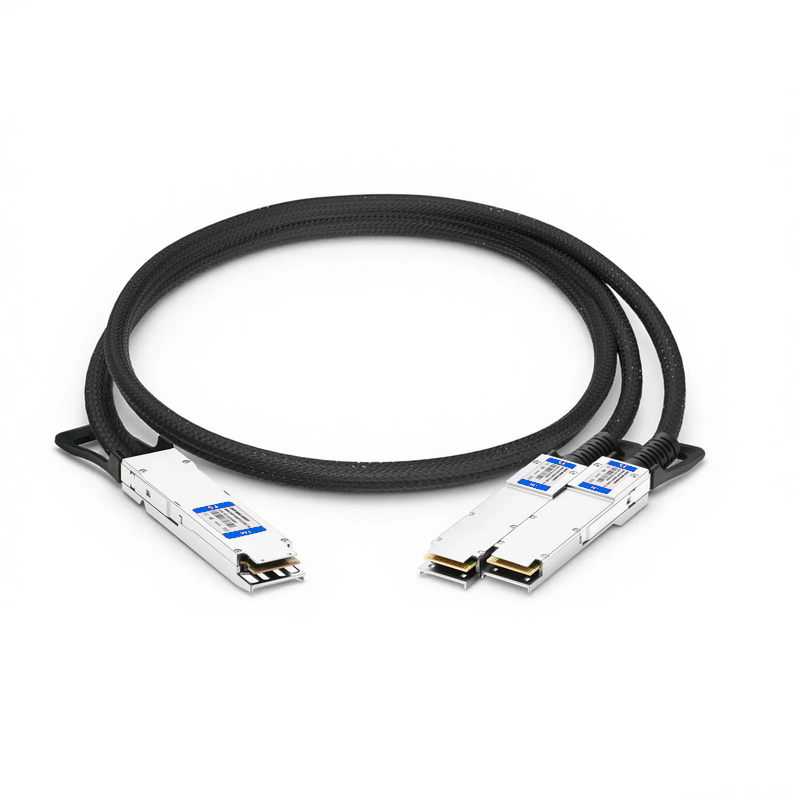 SFPS 1m (3ft) Cisco Compatible 800G Twin-port OSFP 8 x 100G PAM4 Finned Top to 2 x 400G QSFP112 4 x 100G PAM4 Active Electrical Breakout Cable