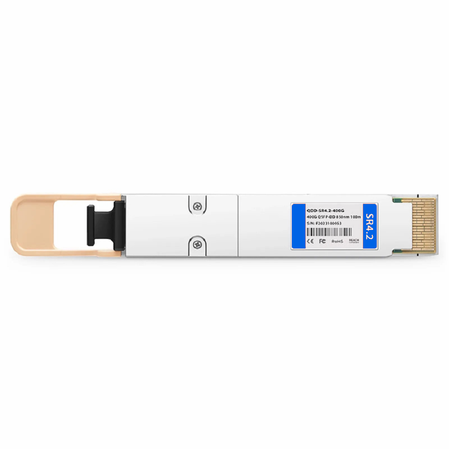 SFPS Cisco QDD-400G-SR4.2-BD Compatible 400GBASE-SR4.2 QSFP-DD 8 x 50G PAM4 850nm 100m DOM MPO-12/UPC MMF Optical Transceiver Module, Breakout to 4 x 100G-SR1.2