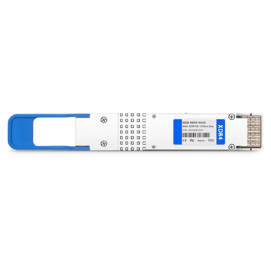 SFPS Cisco Compatible 400GBASE-XDR4 QSFP-DD 8 x 50G PAM4 1310nm 2km DOM MPO-12/APC SMF Optical Transceiver Module, Breakout to 4 x 100G-FR