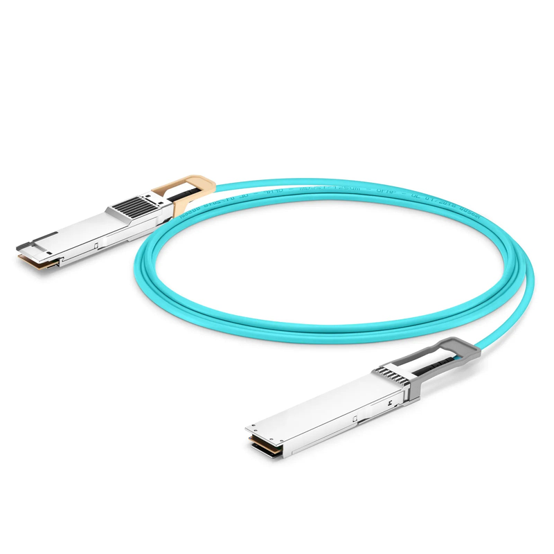 SFPS 10m (33ft) NVIDIA/Mellanox Compatible 400G OSFP 8 x 50G PAM4 Flat Top to 400G QSFP-DD 8 x 50G PAM4 Ethernet Active Optical Cable
