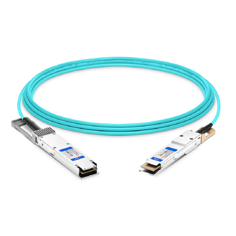 SFPS 10m (33ft) Cisco Compatible 400G OSFP 8 x 50G PAM4 Flat Top to 400G QSFP-DD 8 x 50G PAM4 Active Optical Cable