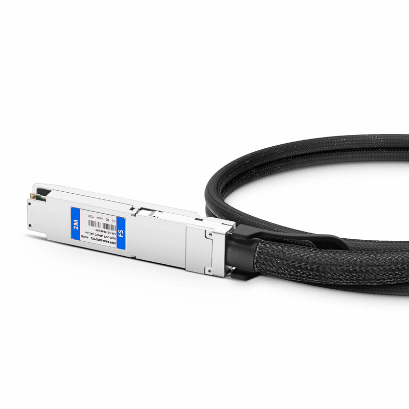 SFPS 2m (7ft) NVIDIA/Mellanox MCP7Y00-N002 Compatible 800G OSFP 8 x 100G PAM4 Finned Top to 2 x 400G OSFP 4 x 100G PAM4 Flat Top Ethernet Passive Direct Attach Copper Breakout Cable