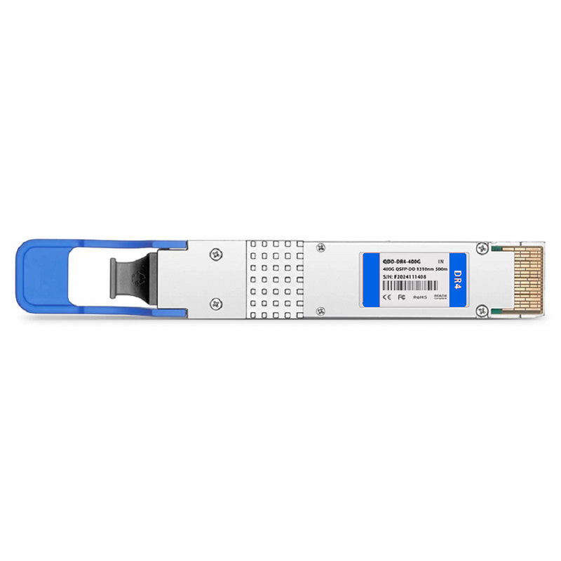 SFPS Generic Compatible 4 x 100GBASE-LR QSFP-DD 1310nm 10km DOM MPO-12/APC SMF Optical Transceiver Module, Breakout to 4 x100G-LR