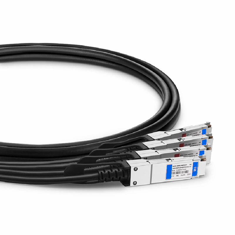 SFPS 0.5m (2ft) Arista Networks Compatible 200G QSFP-DD 8 x 25G NRZ to 4 x 50G QSFP28 2 x 25G NRZ Passive Direct Attach Copper Breakout Cable