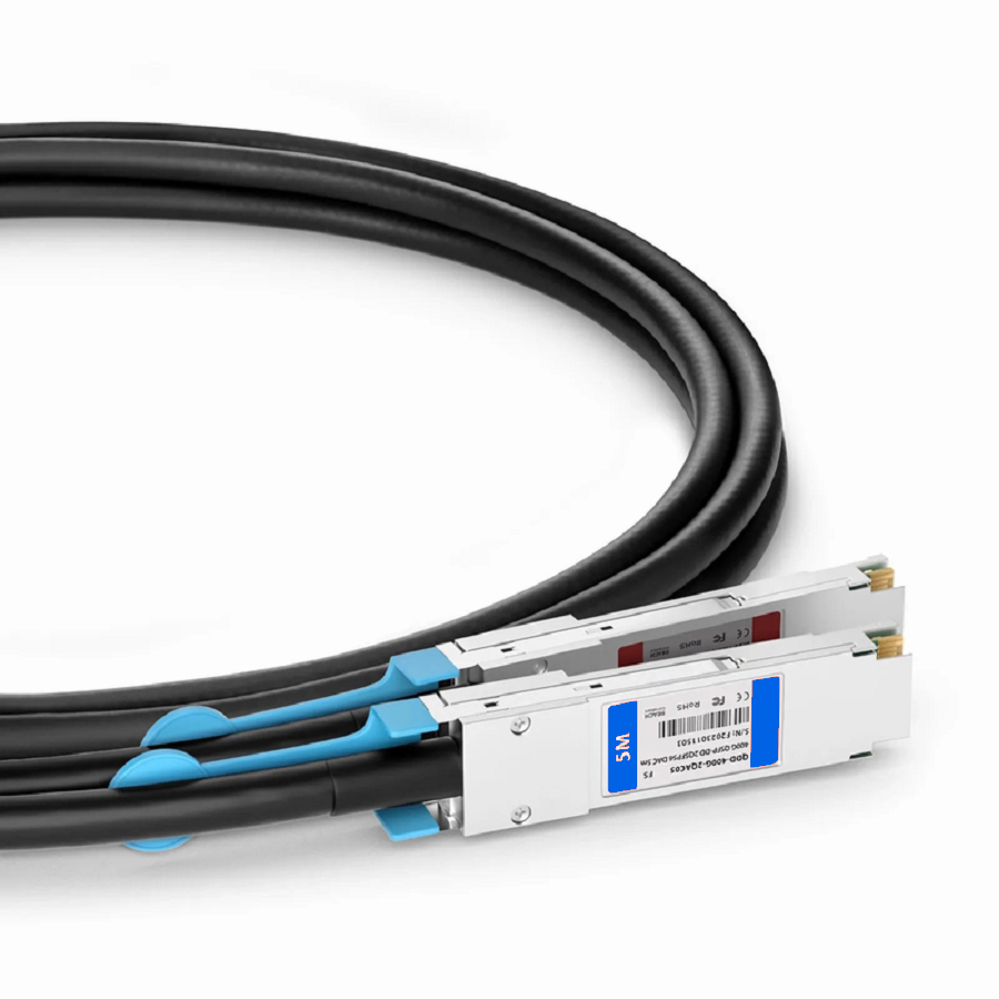 SFPS 5m (16ft) 400G QSFP-DD 8 x 50G PAM4 to 2 x 200G QSFP56 4 x 50G PAM4 Active Direct Attach Copper Breakout Cable forFOSwitches