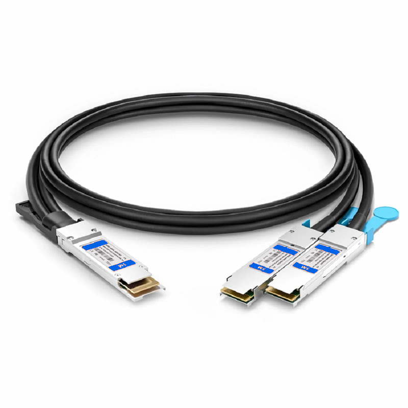 SFPS 2m (7ft) NVIDIA/Mellanox Compatible 400G QSFP-DD 8 x 50G PAM4 to 2 x 200G QSFP56 4 x 50G PAM4 Ethernet Active Direct Attach Copper Breakout Cable