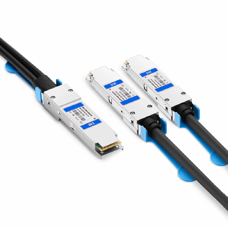 SFPS 3m (10ft) NVIDIA/Mellanox Compatible 400G QSFP-DD 8 x 50G PAM4 to 2 x 200G QSFP56 4 x 50G PAM4 Ethernet Active Direct Attach Copper Breakout Cable