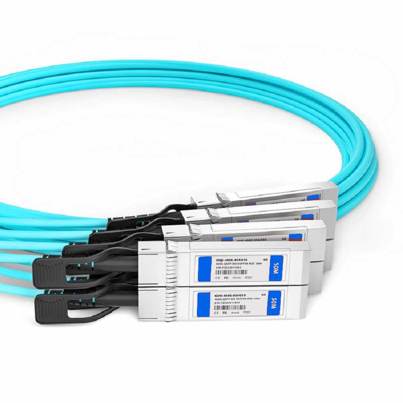 SFPS 10m (33ft) Arista Networks Compatible 200G QSFP-DD 8 x 25G NRZ to 8 x 25G SFP28 25G NRZ Active Optical Breakout Cable