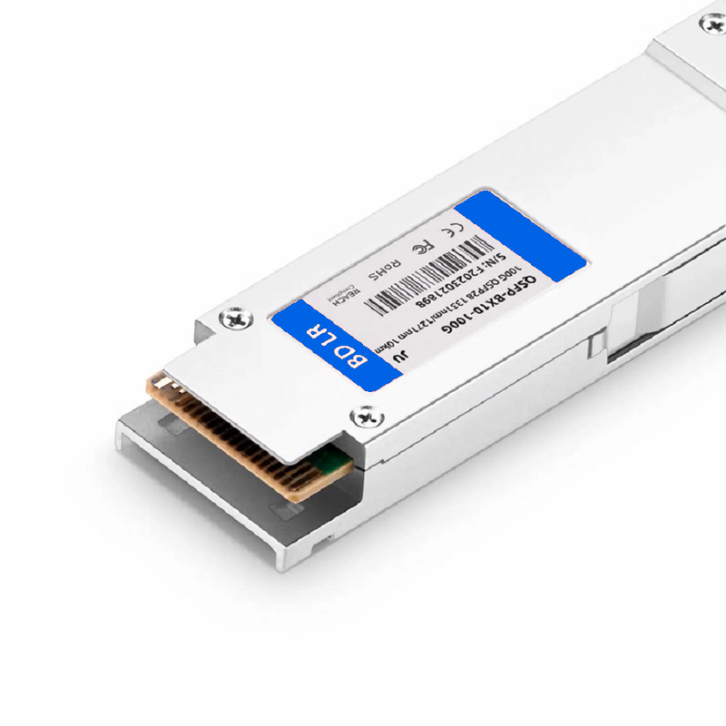 SFPS Cisco Compatible 100GBASE-BX10-U QSFP28 BiDi 4 x 25G NRZ 1271nm-TX/1331nm-RX 10km DOM Simplex LC/UPC SMF Optical Transceiver Module
