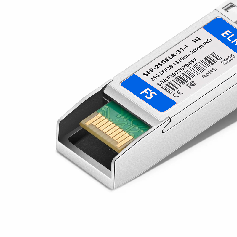 SFPS Intel Compatible 25GBASE-LR SFP28 1310nm 20km DOM Duplex LC/UPC SMF Optical Transceiver Module (Industrial)