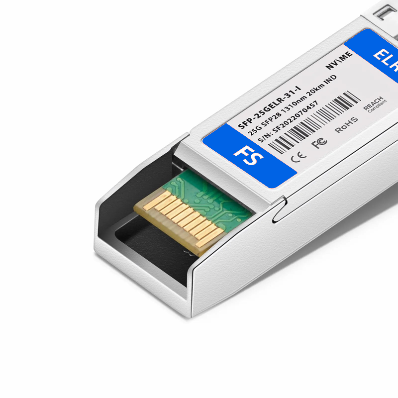 SFPS NVIDIA/Mellanox Compatible 25GBASE-LR SFP28 1310nm 20km DOM Duplex LC/UPC SMF Ethernet Optical Transceiver Module (Industrial)