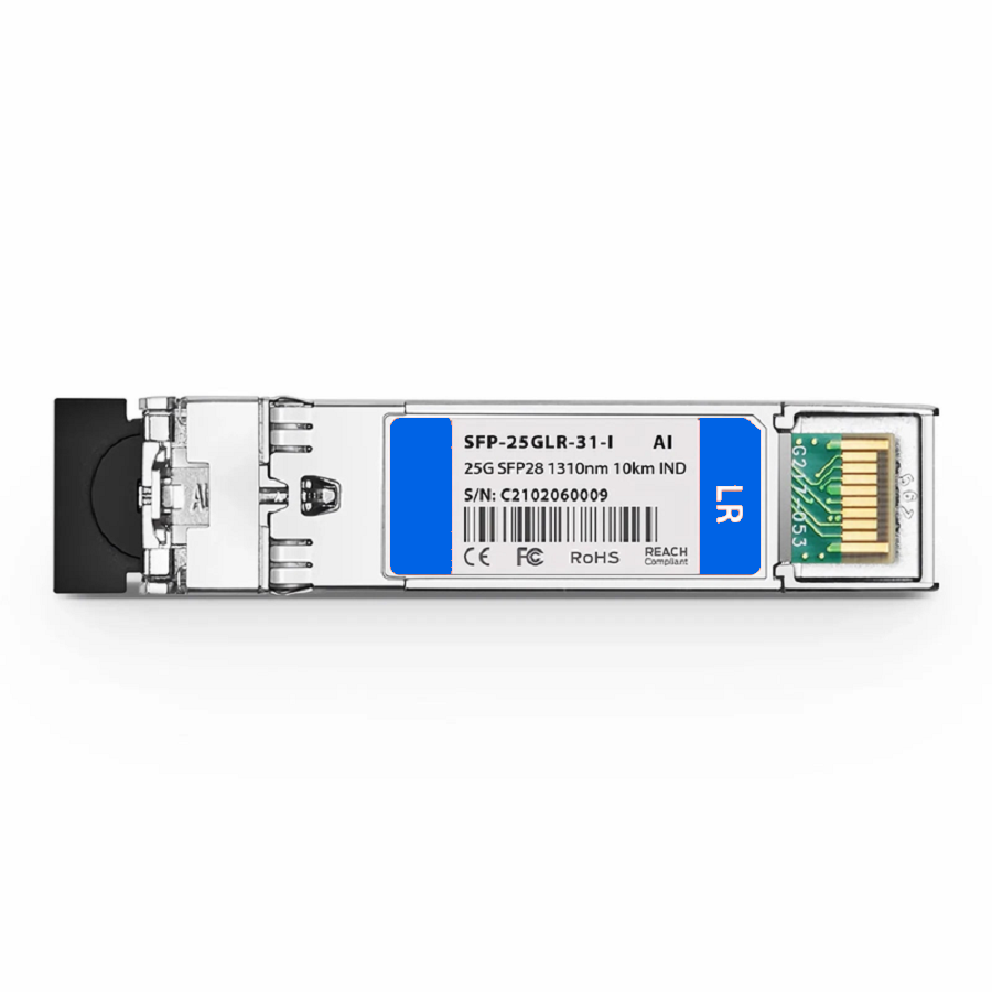 SFPS Arista Networks SFP-25G-LR-I Compatible 25GBASE-LR SFP28 1310nm 10km DOM Duplex LC/UPC SMF Optical Transceiver Module (Industrial)