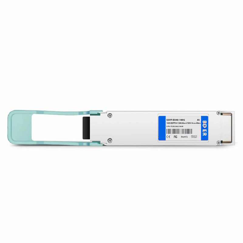 SFPS Cisco Compatible 100GBASE-BX40-U QSFP28 BiDi 4 x 25G NRZ 1304.58nm-TX/1309.14nm-RX 40km DOM Simplex LC/UPC SMF Optical Transceiver Module
