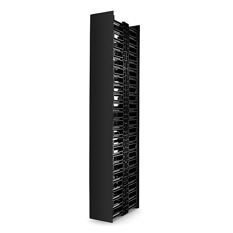 SFPS Vertical Dual Sided Cable Manager, 45RU, Bend Radius Finger, 4.9 in. Wide
