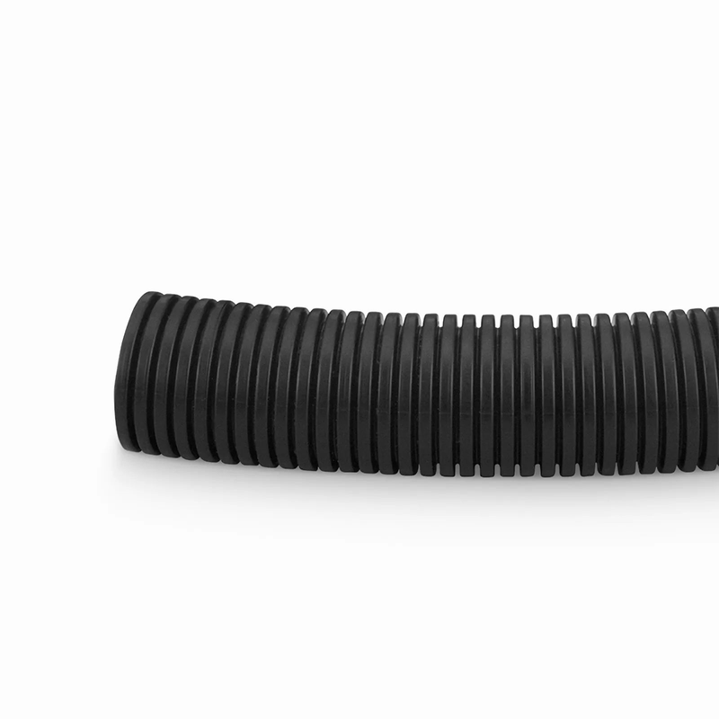 SFPS 10m (33ft) Black Flame Retardant Polypropylene Convoluted Tubing, 23mm Inside Diameter