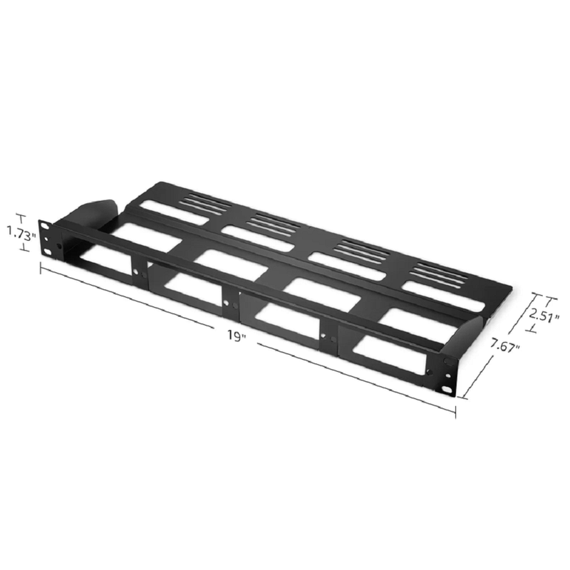 SFPS FHDA High Density 1U Rack Mount Modular Enclosure Unloaded, Rear Cable Managers, Holds up to 4 x FHDA Cassettes or Panels, 144 Fibers (LC)