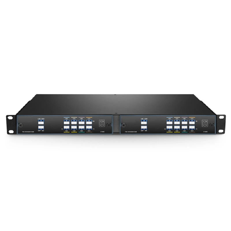 SFPS 8 Channels CWDM Mux Demux, 1290-1610nm, with Monitor and Expansion Port, 4.5dB Typical IL, LC/UPC, Single Fiber, Side B, FMU Plug-in Module