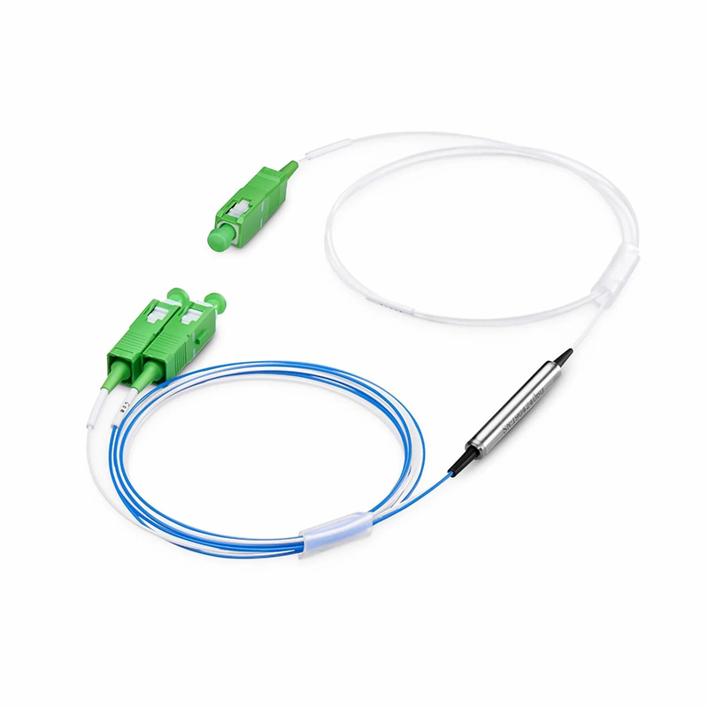 SFPS T1310/R1550nm Filter Wavelength Division Multiplexer, Steel Tube, SC/APC, 900m, 1.5m