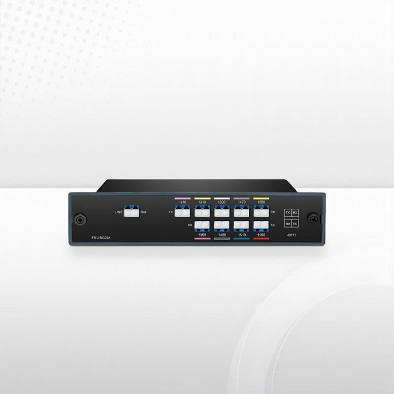 SFPS 4 Channels CWDM Mux Demux, 1270-1330nm, 1.0dB Typical IL, LC/UPC, Dual Fiber, FMU Plug-in Module