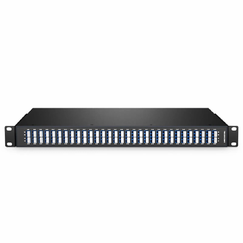 SFPS 60 Channels Odd DWDM Mux Demux, Super C-band 100GHz 190.75-196.65THz, with Monitor Port, 6.0dB Typical IL, LC/UPC, Dual Fiber, FMU 1U Rack Mount