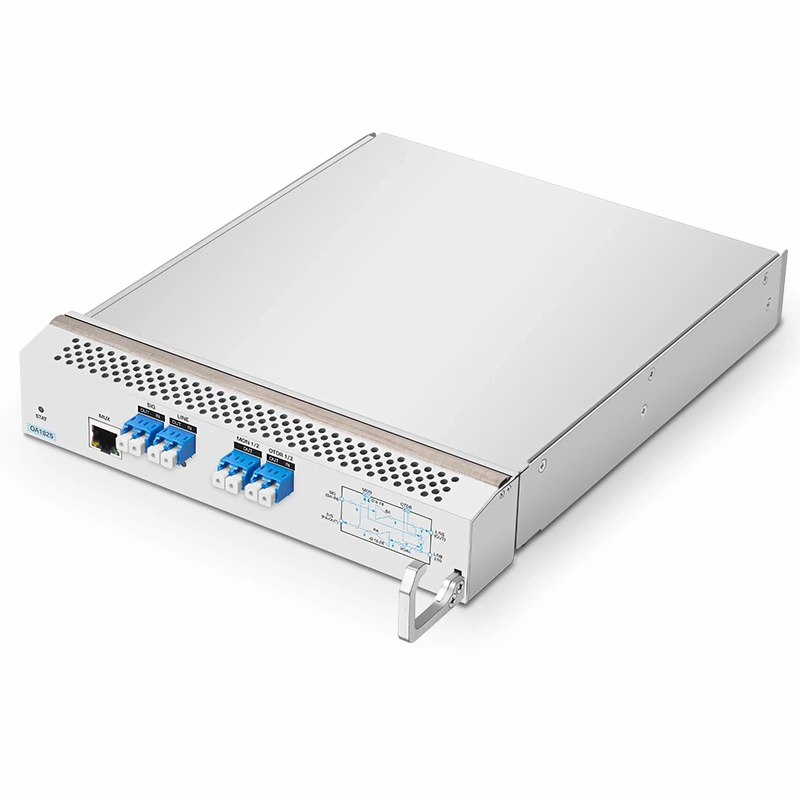 SFPS D7000 OA1825, DWDM EDFA Bidirectional Amplifier with PA 15-25dB and BA 8-18dB Gain, 21.5dBm Output for D7000 Series Managed Chassis, with Built in OSC, VOA
