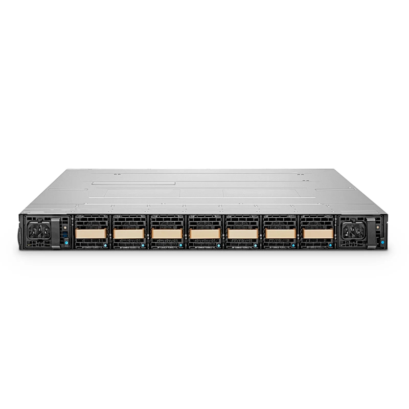 SFPS MQM9700-NS2F, NVIDIAA® 64-Port NDR 400G InfiniBand Data Center Switch, 32 OSFP Ports, Managed, x86 Dual Core, NVIDIA Quantum-2 Chip, P2C Airflow