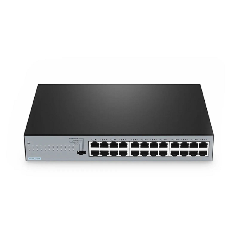 SFPS S2805S-24TF-P, 24-Port Gigabit Ethernet L2 Smart Managed PoE+ Switch, 24 x PoE+ Ports @370W, with 4 x 1Gb SFP Uplinks, Realtek Chip