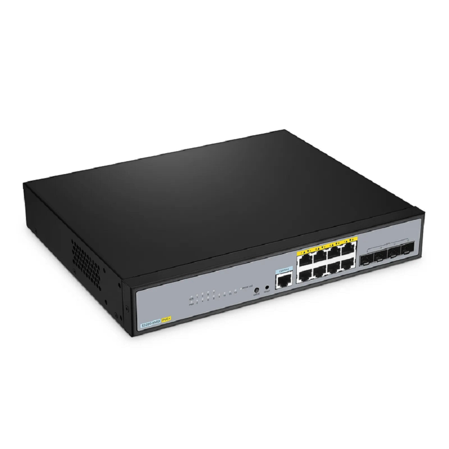 SFPS S3260-8MU, 8-Port Ethernet L2+ PoE++ Switch, 8 x 2.5GBASE-T/Multi-Gigabit, with 4 x 10Gb SFP+ Uplinks